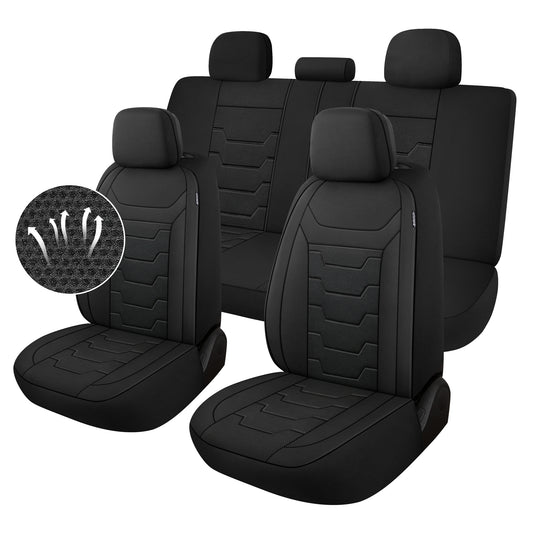 CAROMOP Car Seat Covers Full Set In Cloth Fits Most Universal Automotive